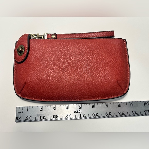 Vegan Leather Wristlet from Joy Susan Poppy Red EUC - Picture 5 of 6